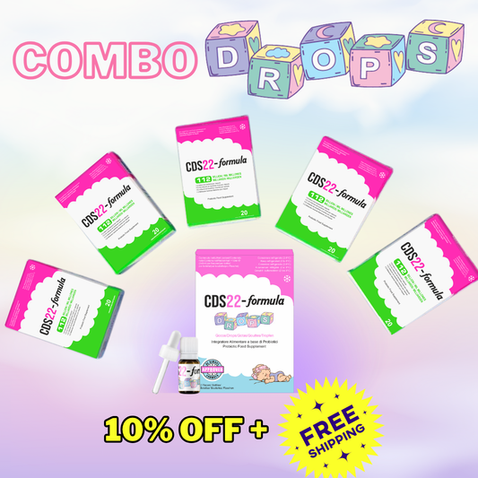 COMBO Drops 15%OFF : 5 x CDS22 450B or 112B + 1 x CDS22 Infant Drops + 🚀 FREE EXPRESS SHIPPING