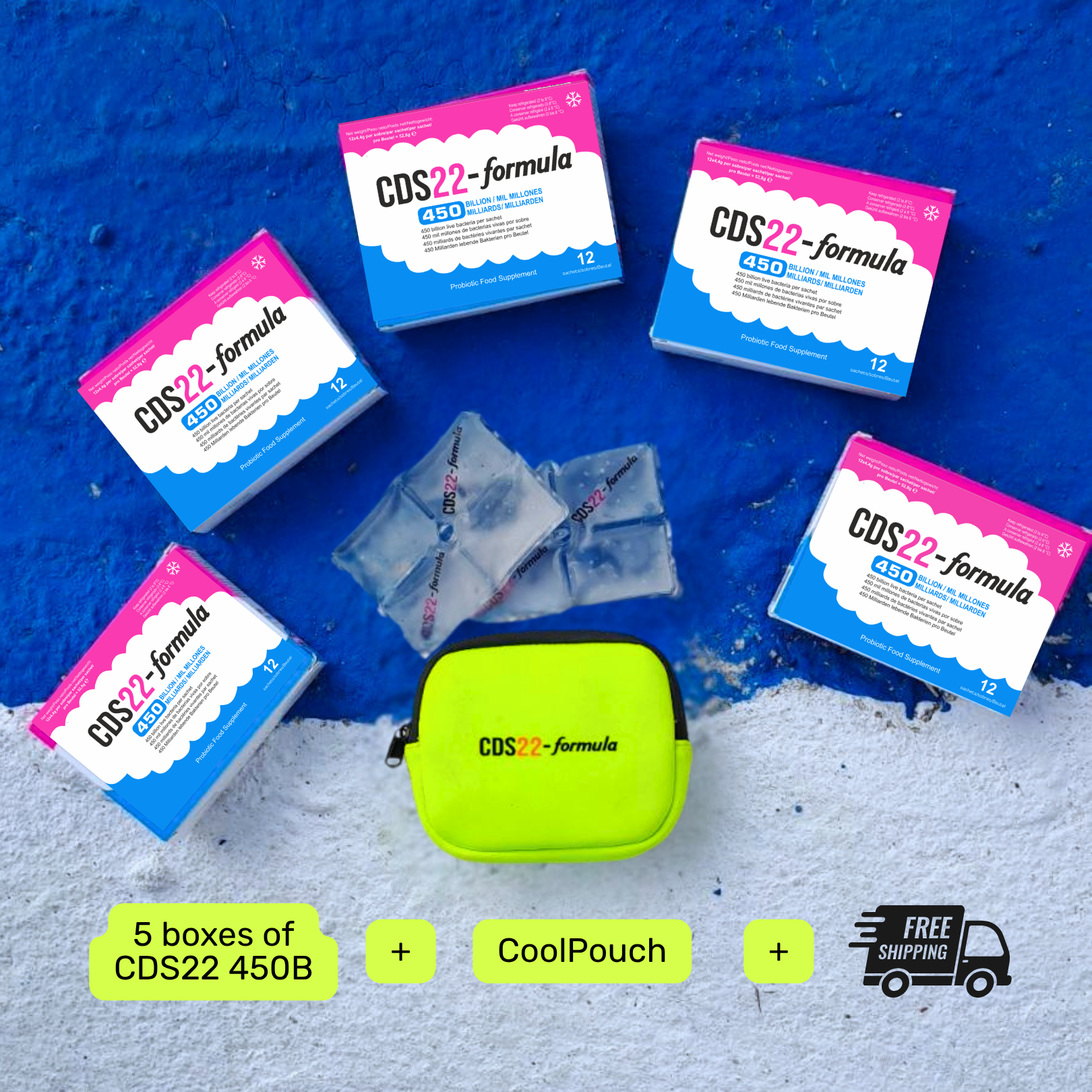☀️ Cool-stock Pack Italia: 5× CDS22-formula + CoolPouch as a gift + free Express shipping