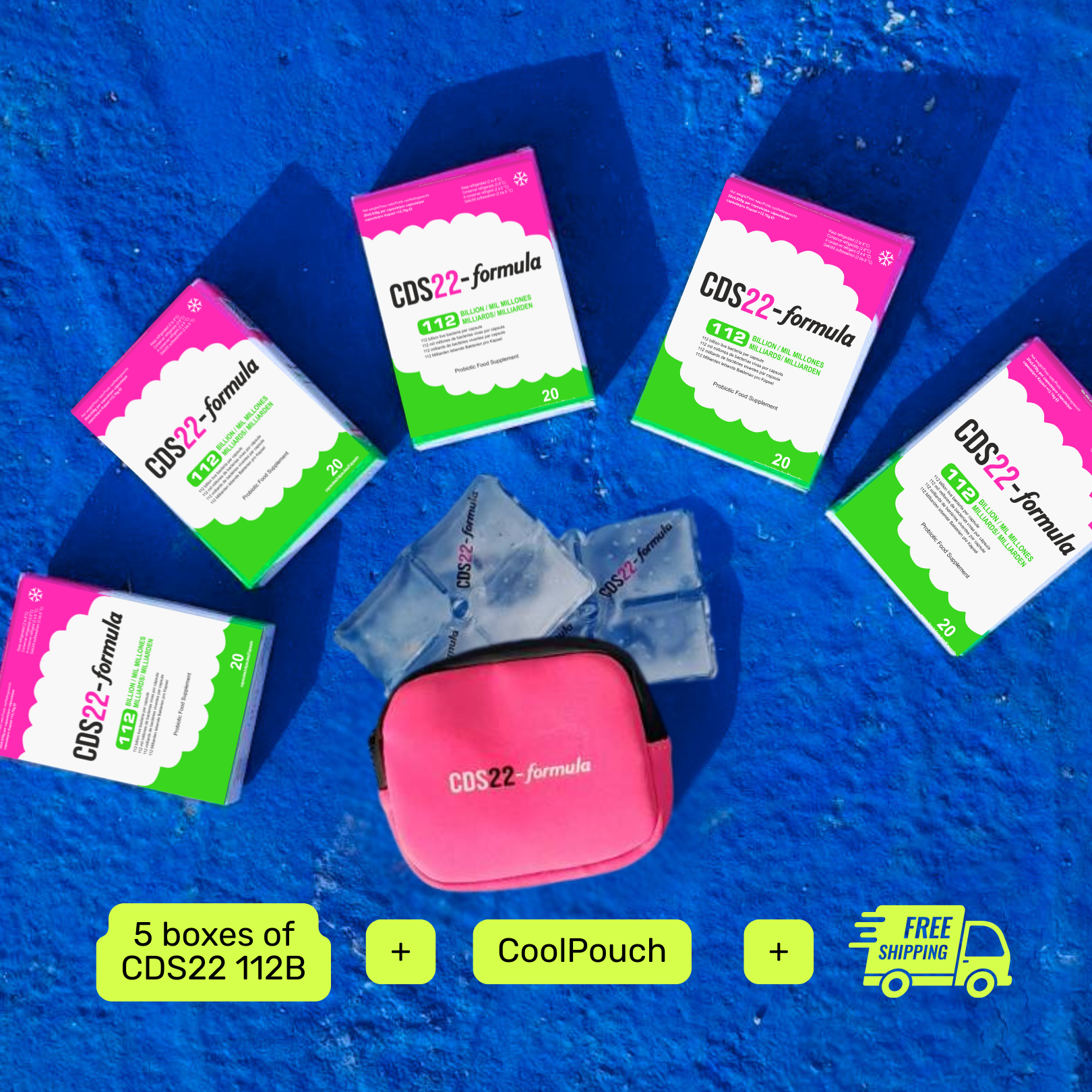 ☀️ Cool-stock Pack Italia: 5× CDS22-formula + CoolPouch as a gift + free Express shipping