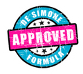 De Simone Approved Formula stamp on a white background